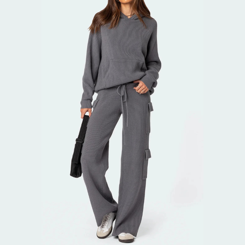 Strick-Cargo-Loungewear-Set