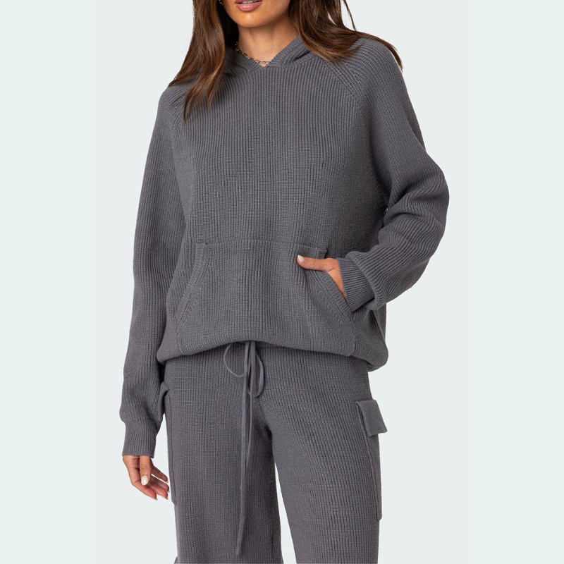 Strick-Cargo-Loungewear-Set