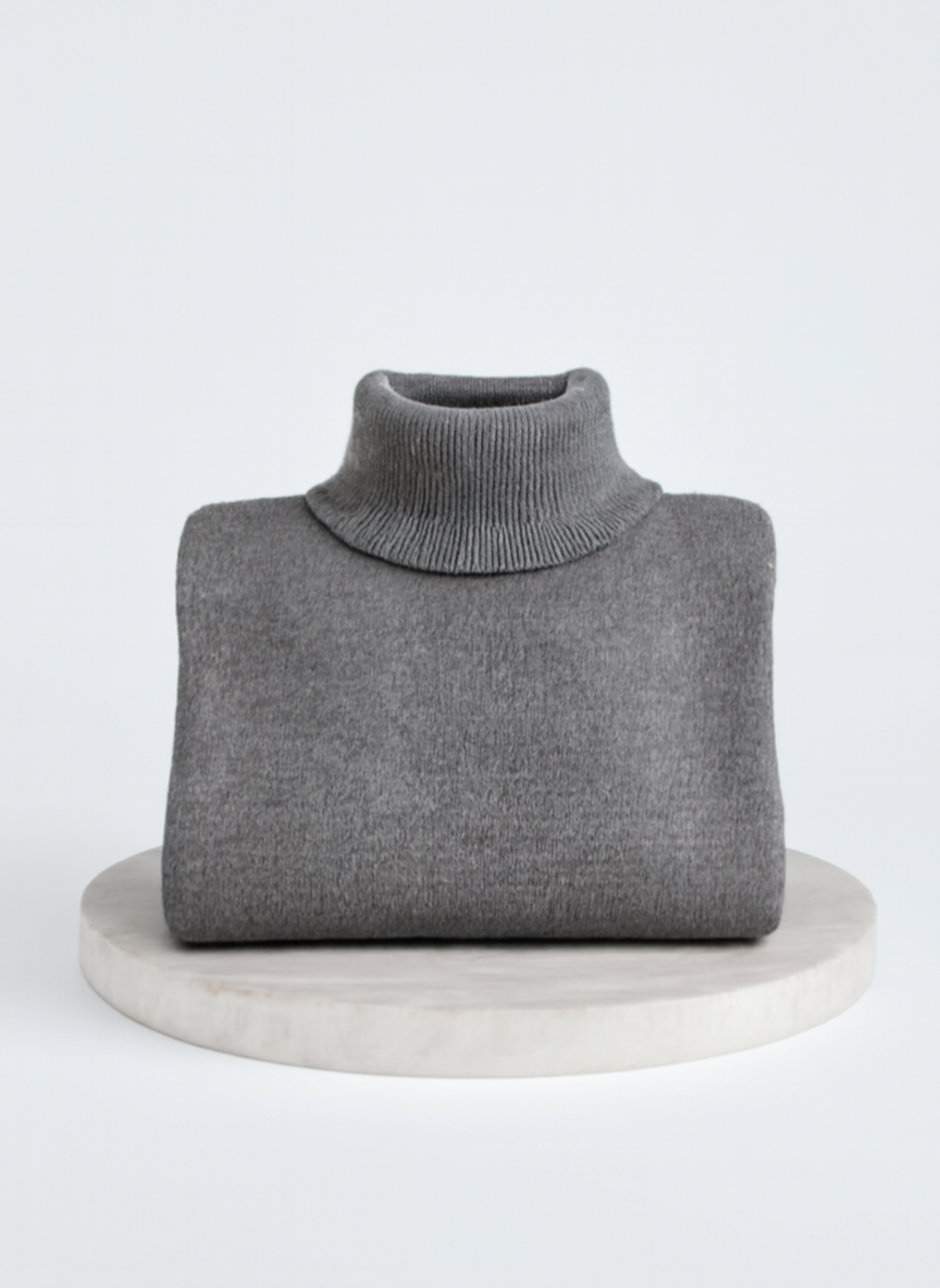 Liv | Elegant langer Rollkragenpullover