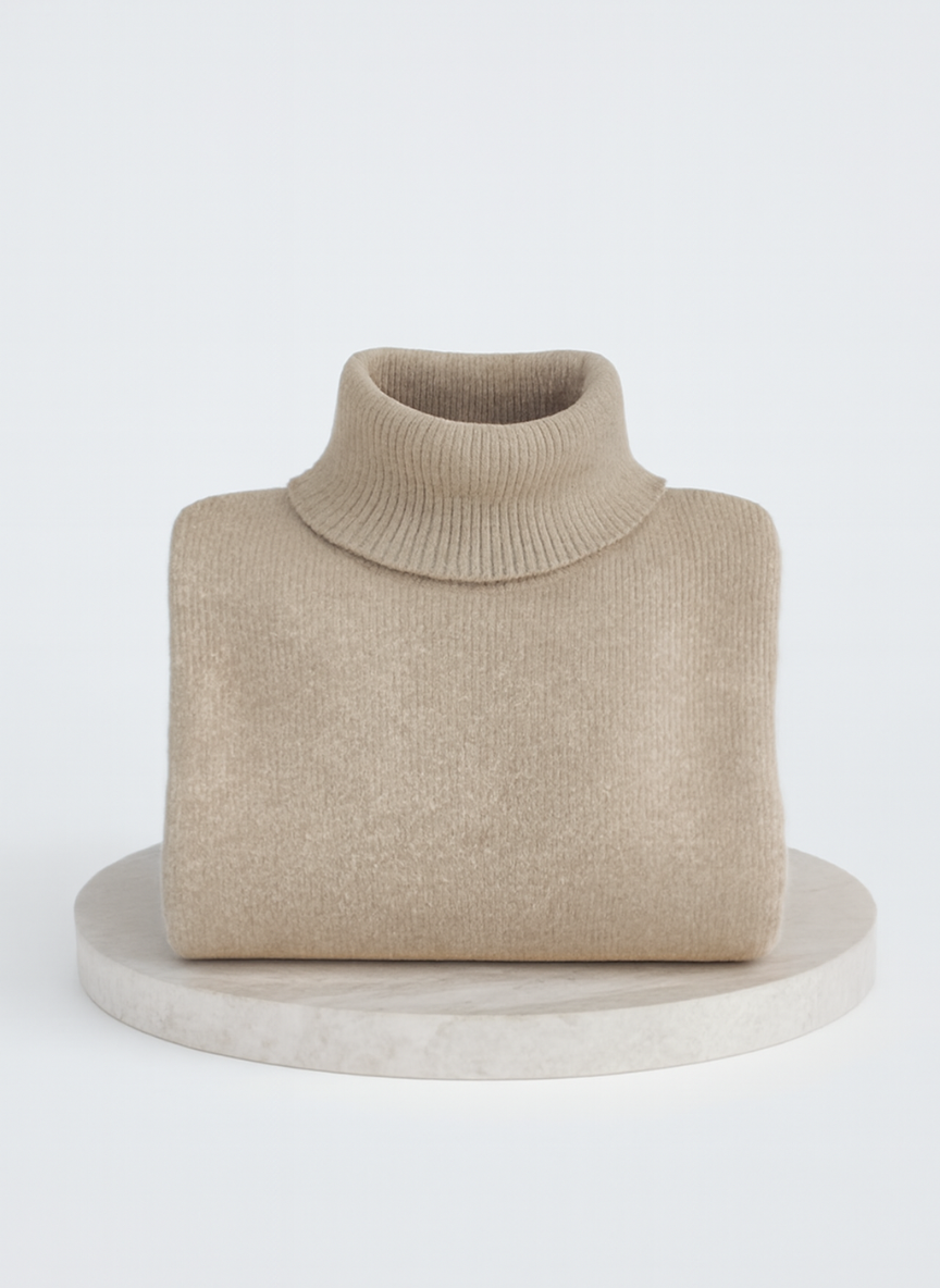 Liv | Elegant langer Rollkragenpullover
