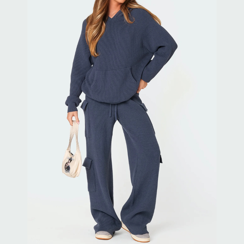 Strick-Cargo-Loungewear-Set