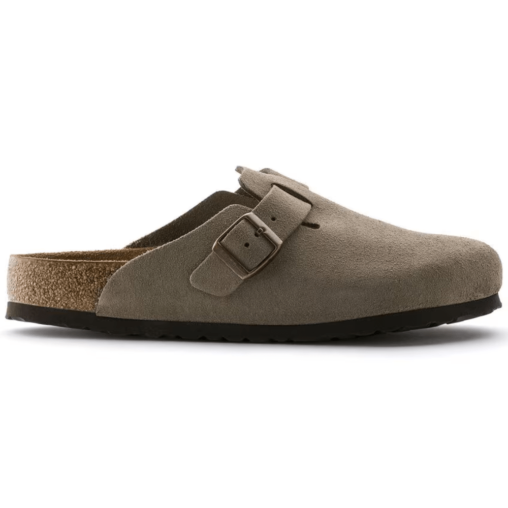 Boston Suede Taupe – Soft Footbed