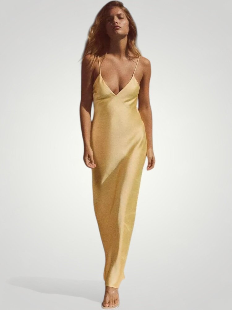 Elegantes Damenkleid mit Verführerischem V-Ausschnitt