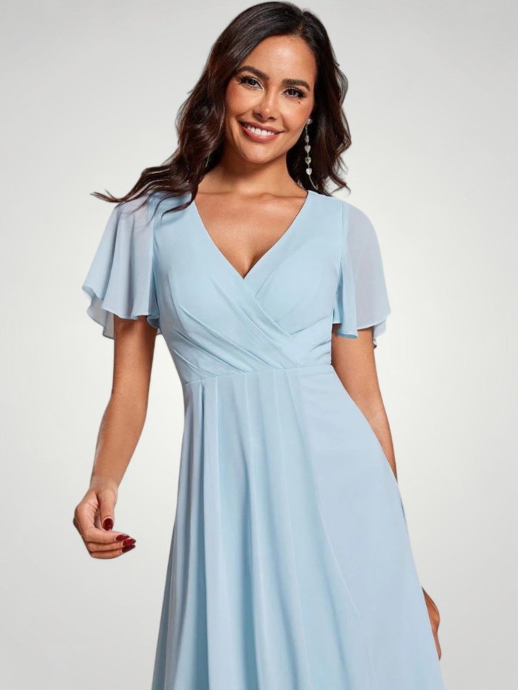 Romantisches Damenkleid mit Fließendem Schnitt