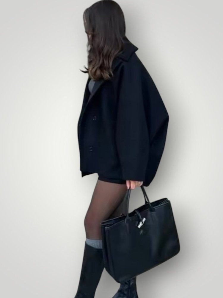 Wollmantel für Damen in Beige mit elegantem Schnitt